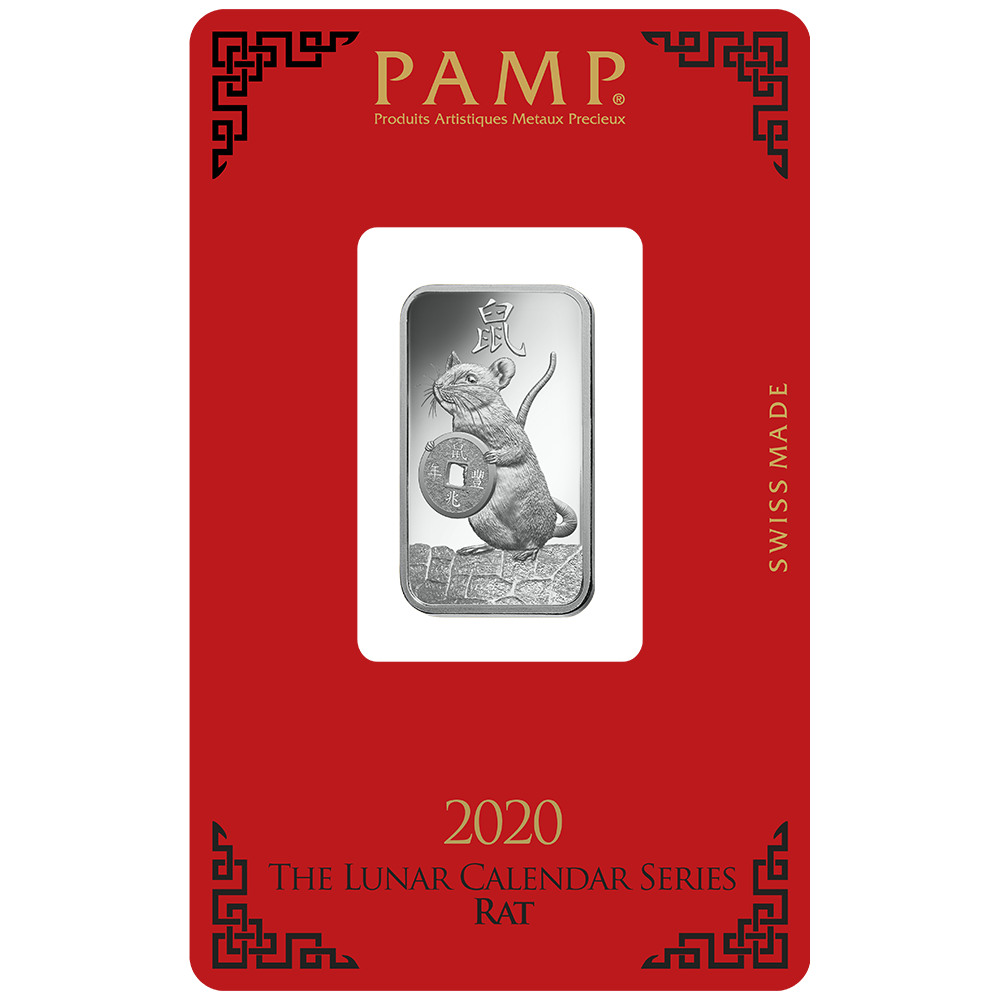 10 g Minted Silver bar Pamp Rat