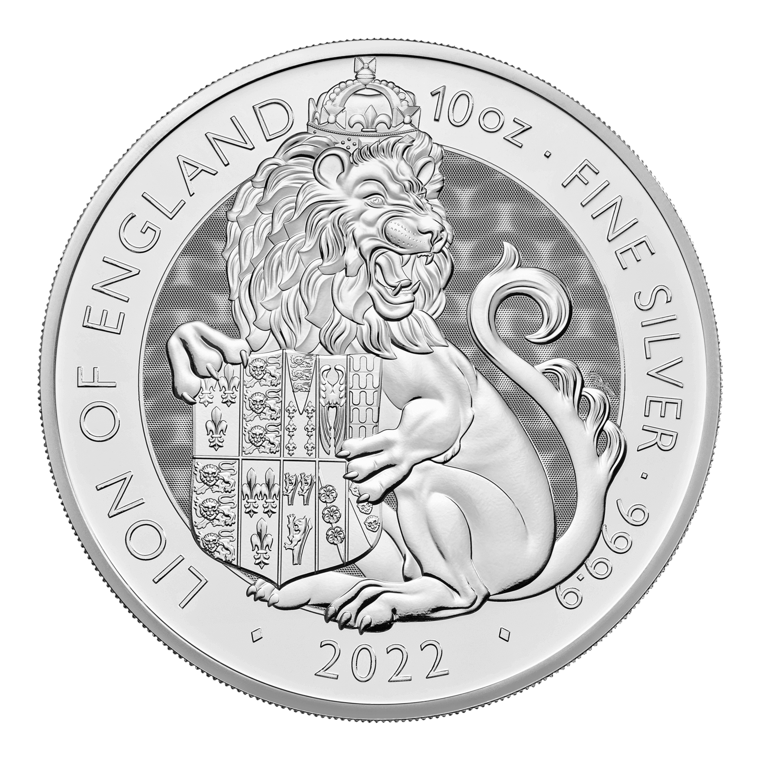 10 oz 2022 Tudor Beasts Silver Lion