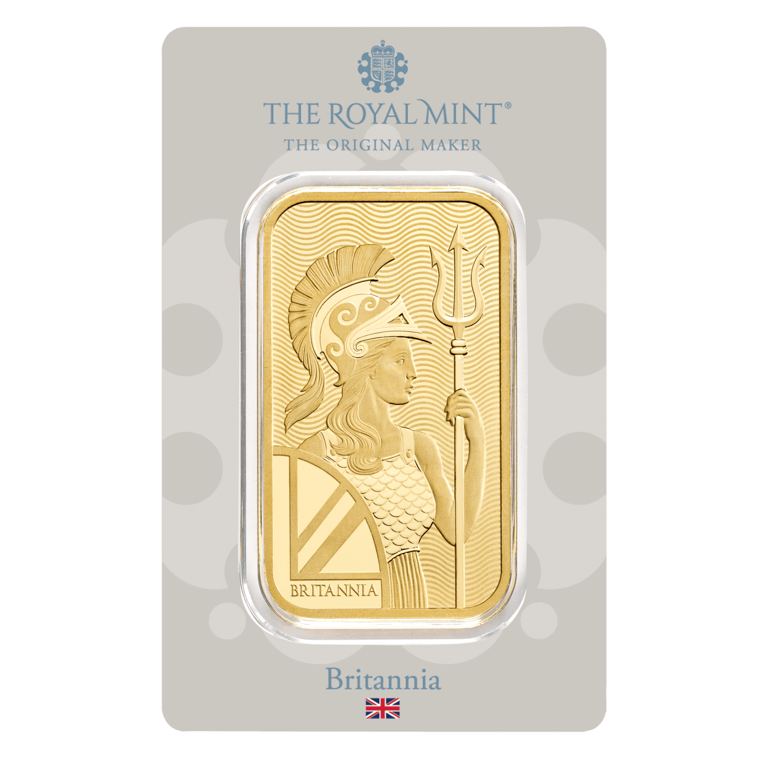 50 g Minted Gold bar Britannia