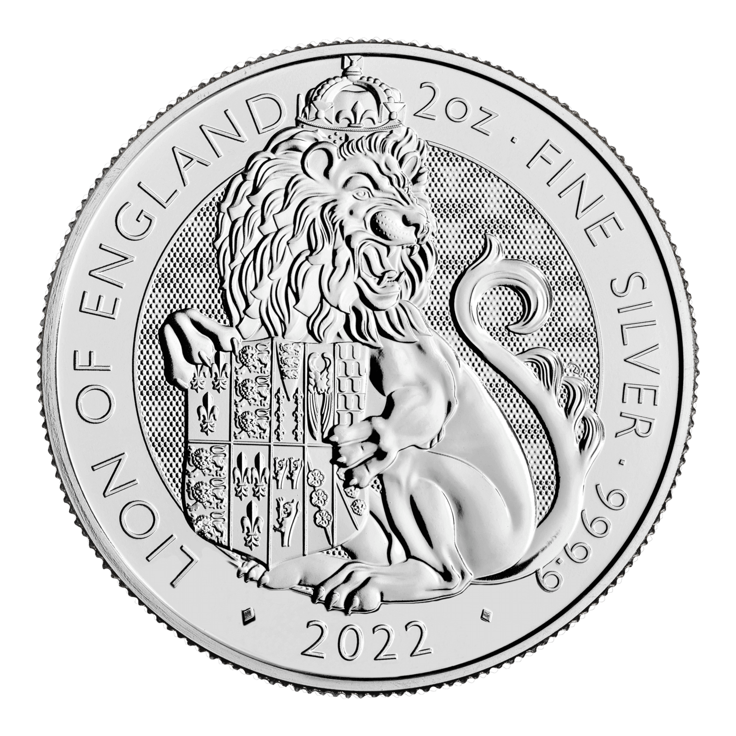 2 oz 2022 Tudor Beasts Silver Lion