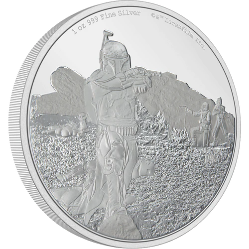 1 oz 2022 Niue The Mandalorian Classic Boba Fett Silver Coin