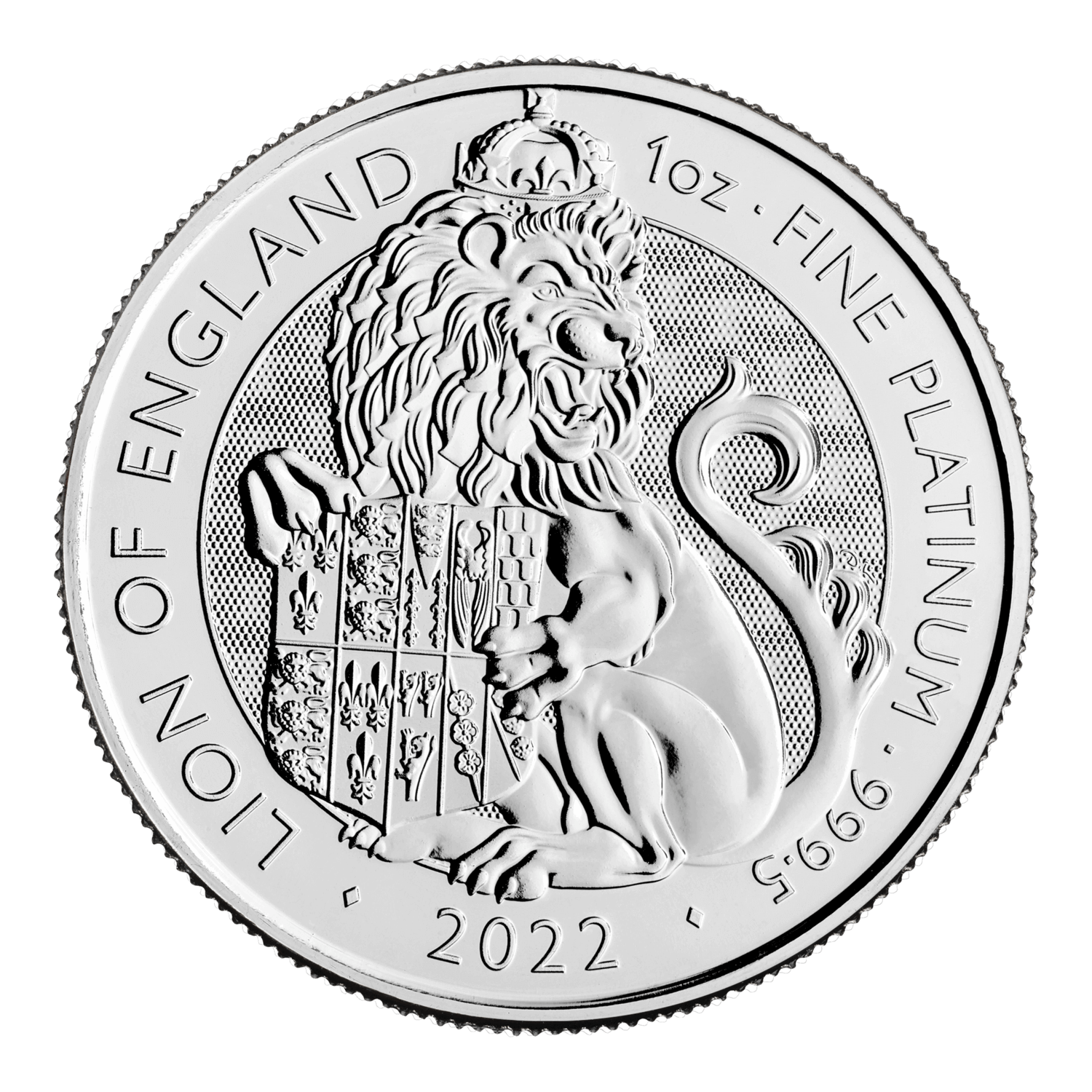 1 oz 2022 Tudor Beasts Platinum Lion