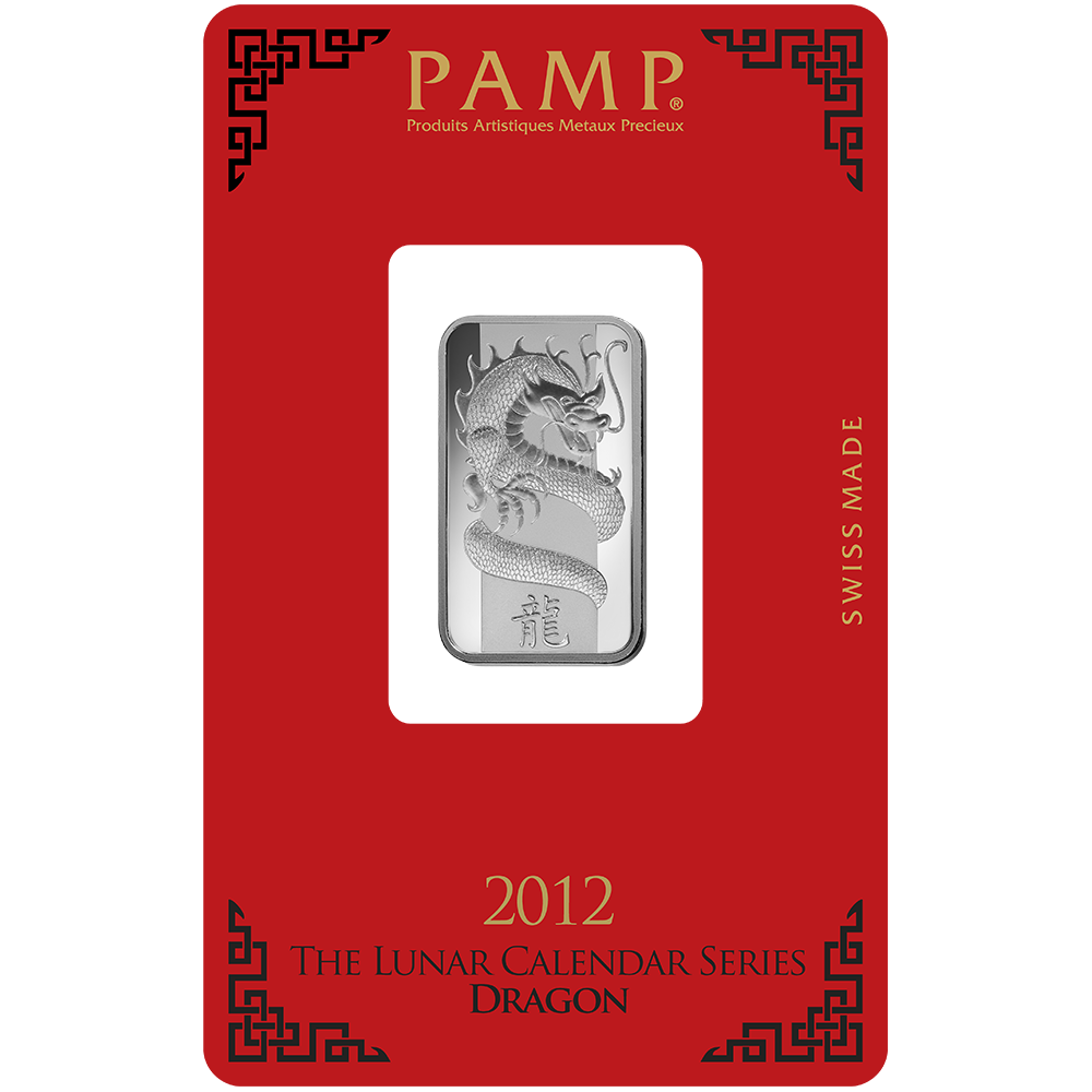 10 g Minted Silver bar Pamp Dragon