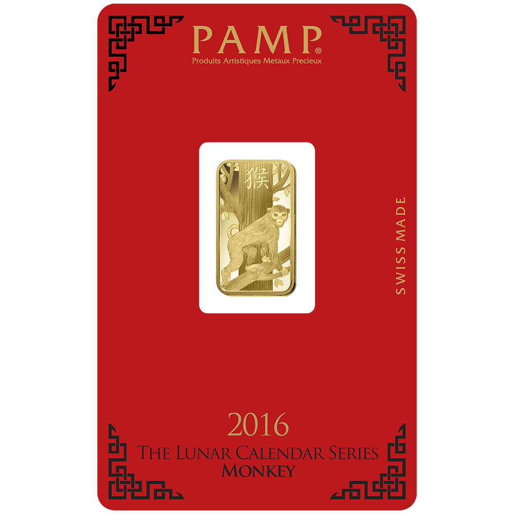 5 g Minted Gold bar Pamp Monkey