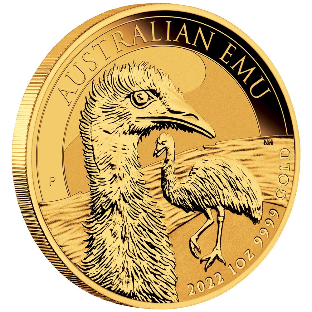 1 oz 2022 Australian Emu Gold Bullion Coin