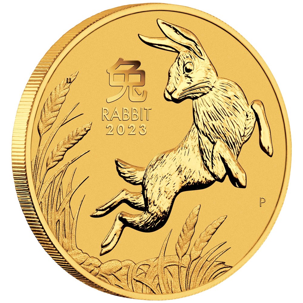 1/4 oz 2023 Australian Lunar Series III Year of the Rabbit Gold Bullion Coin