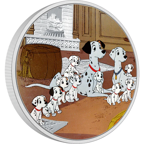 1 oz 2022 Niue Disney 101 Dalmatians Family Silver Coin