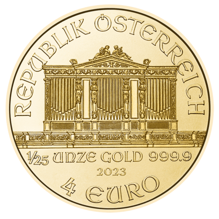 1/25 oz 2023 Gold Vienna Philharmonic