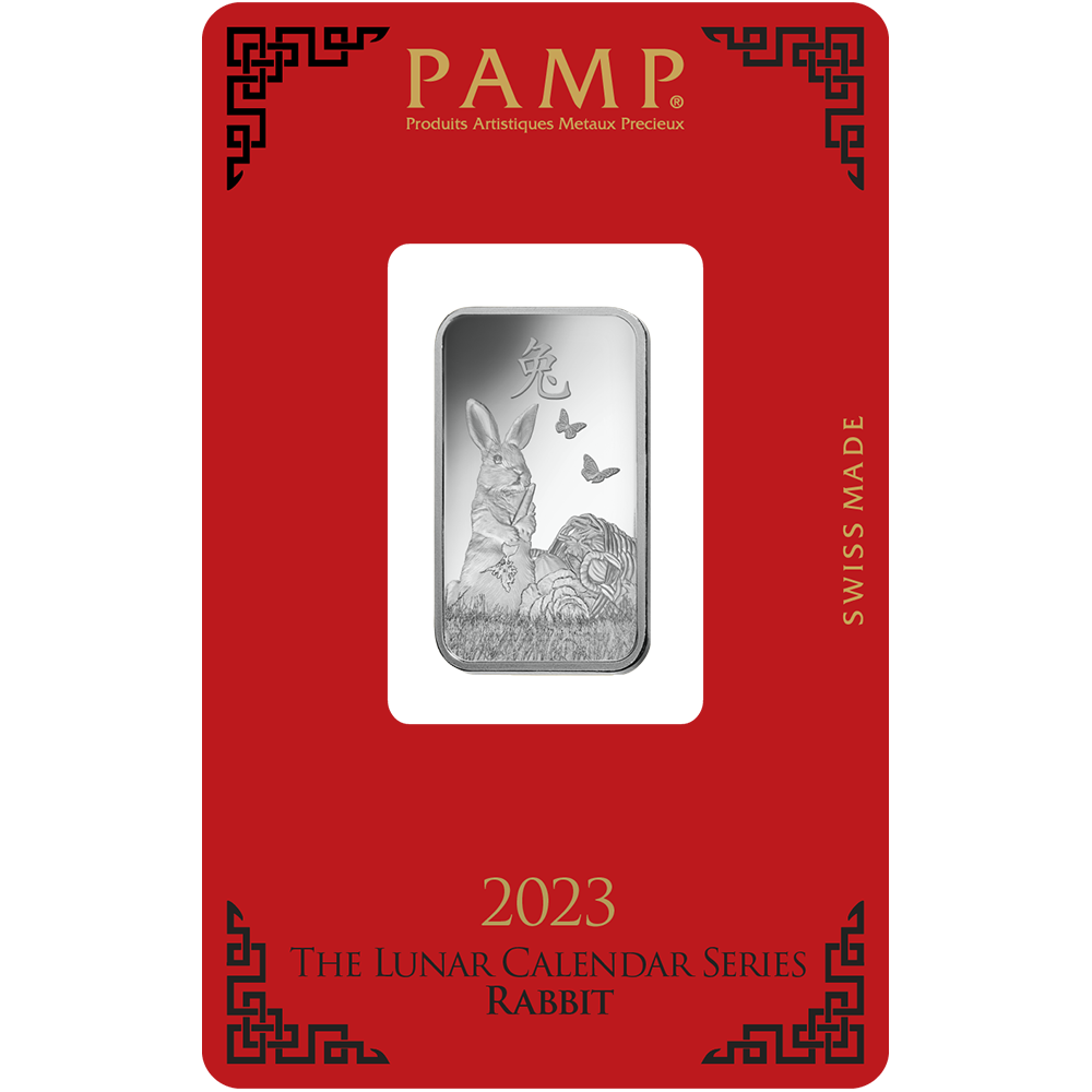 10 g Minted Silver bar Pamp Rabbit