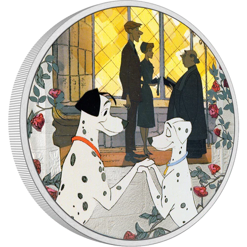 1 oz 2022 Niue Disney 101 Dalmatians Love Silver Coin