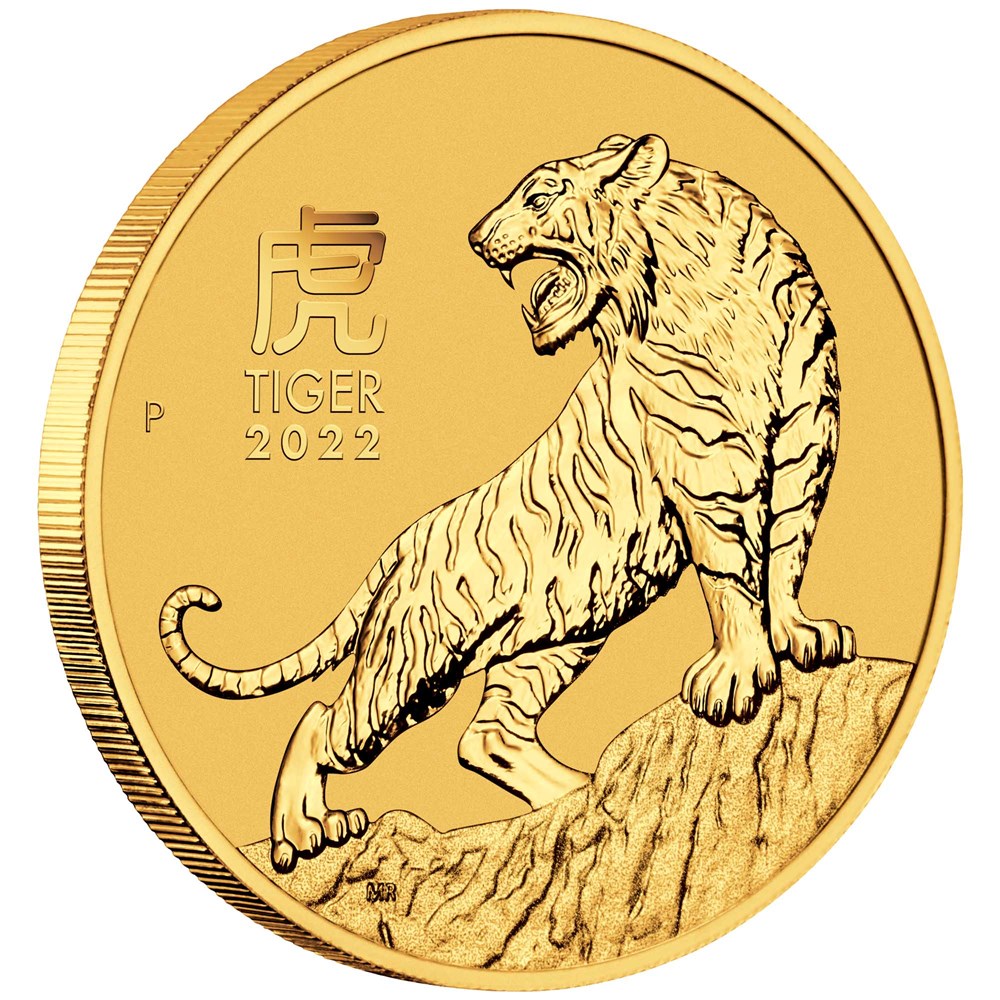 2 oz 2022 Australian Lunar Year of the Tiger Gold