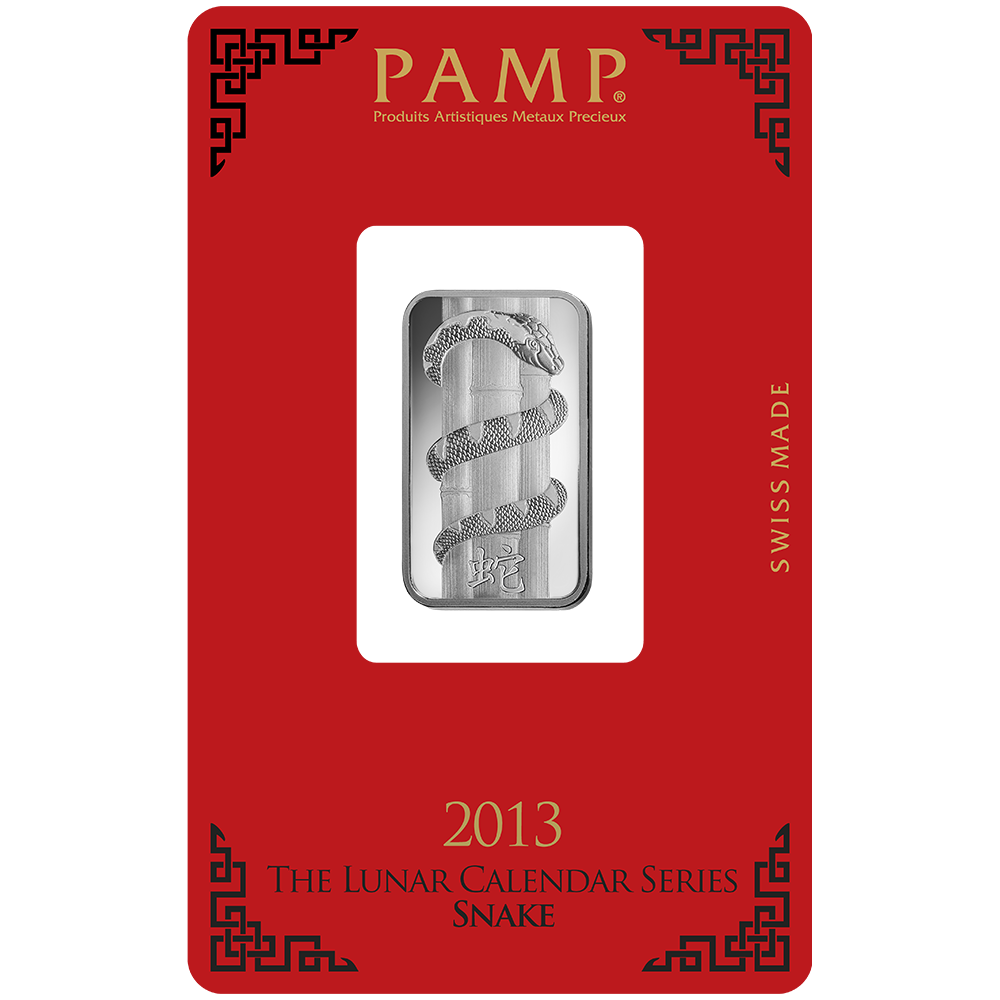 10 g Minted Silver bar Pamp Snake