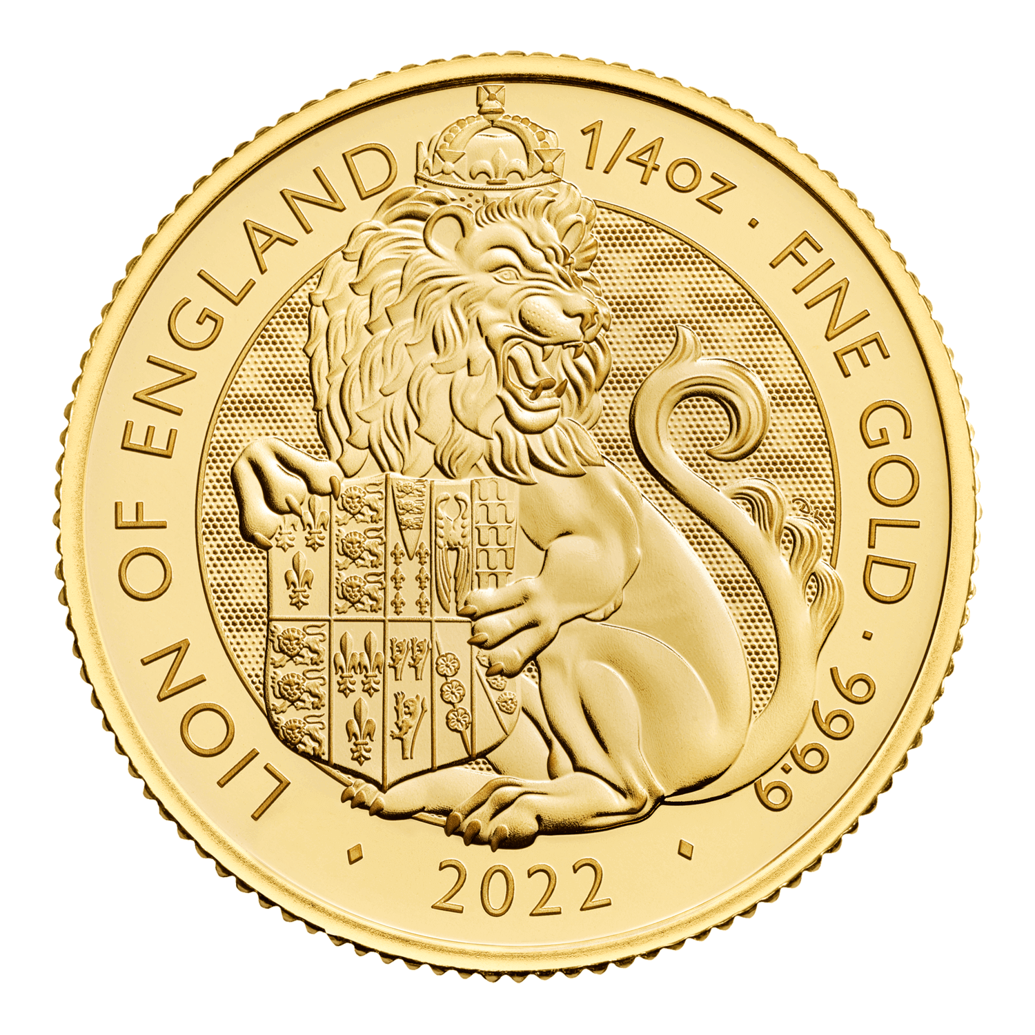 1/4 oz 2022 Tudor Beasts Gold Lion