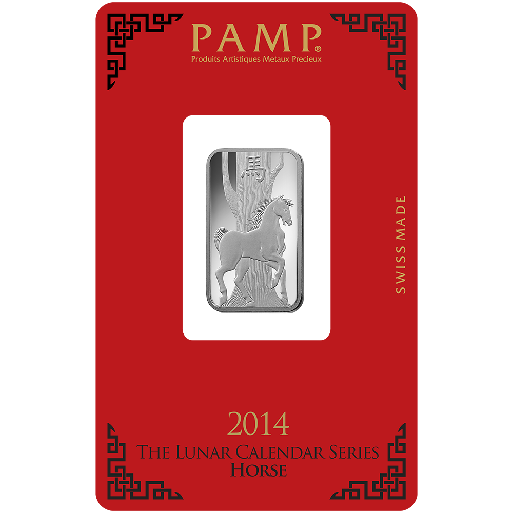 10 g Minted Silver bar Pamp Horse