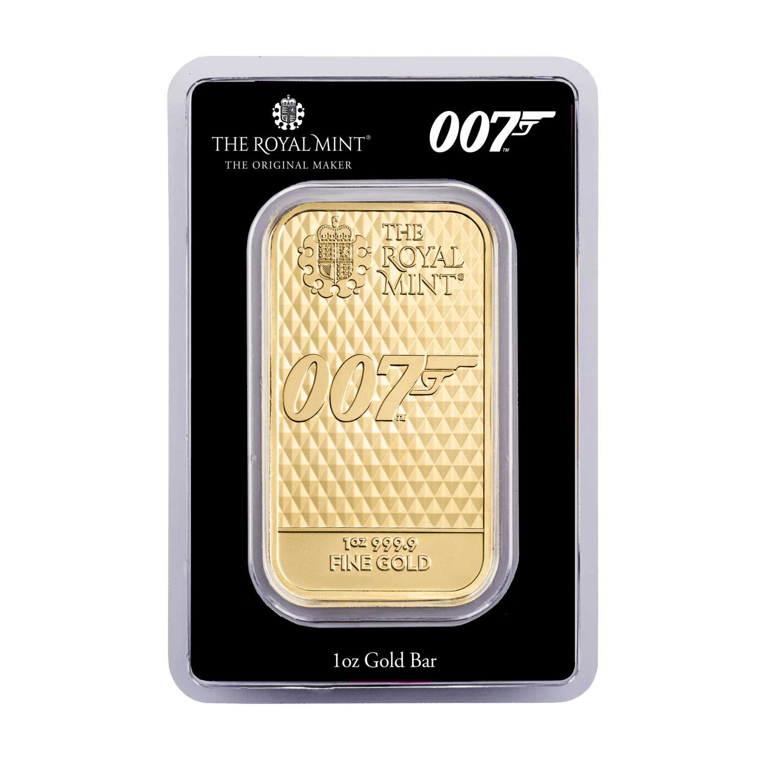 1 oz Minted Gold bar James Bond Diamonds Are Forever