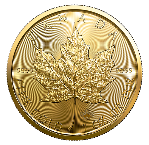 1 oz Canadian Gold Maple Leaf Coin (Random Year)