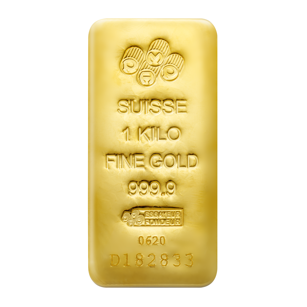 1 Kilo Cast Gold bar Pamp